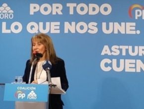 Paloma Gázquez, en un acto de la campaña electoral