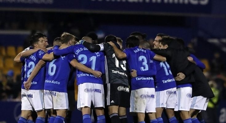 Los goles de Borja Sánchez y Yoel Bárcenas dieron los tres puntos al Oviedo