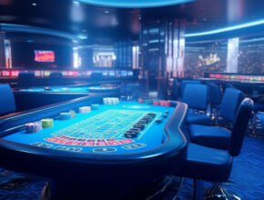 Mesa de poquer en un casino